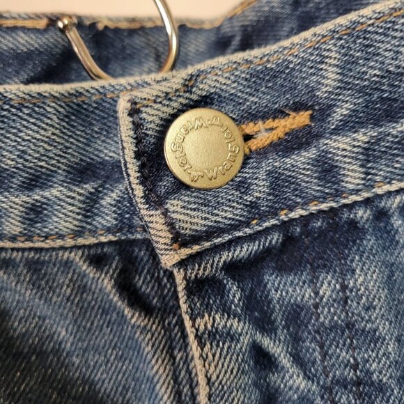 Vintage 90's 80's Wrangler Women's 36 Hemmed Pleated High Rise Mom Jeans Relaxed - Picture 7 of 8